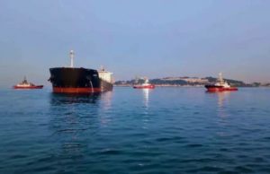Bulk carrier Alexis runs aground in Bosphorus Strait