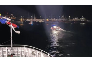 Museum Ship Collides with Sailboat