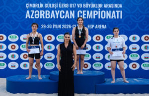 The Azerbaijan Beach Wrestling Championship has concluded