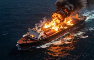 Commercial Ship Struck