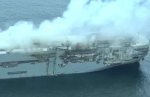 Ferry Catches Fire Off the Coast of Greece