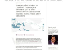 Romanian media: Cargo transport via Trans-Caspian corridor up by 30%, Azerbaijan and Kazakhstan expanding fleets
