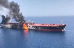 Oil tanker hits sea mine in Strait of Hormuz