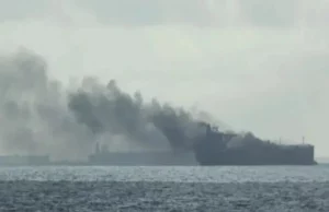 Tanker struck by unknown projectile in the Strait of Hormuz