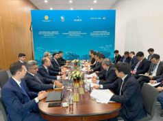 Azerbaijani delegation in Kazakhstan – PHOTO